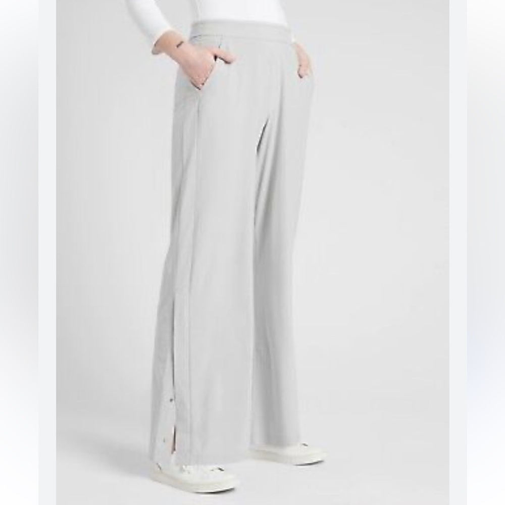 Athleta Gray Wide Leg Pants